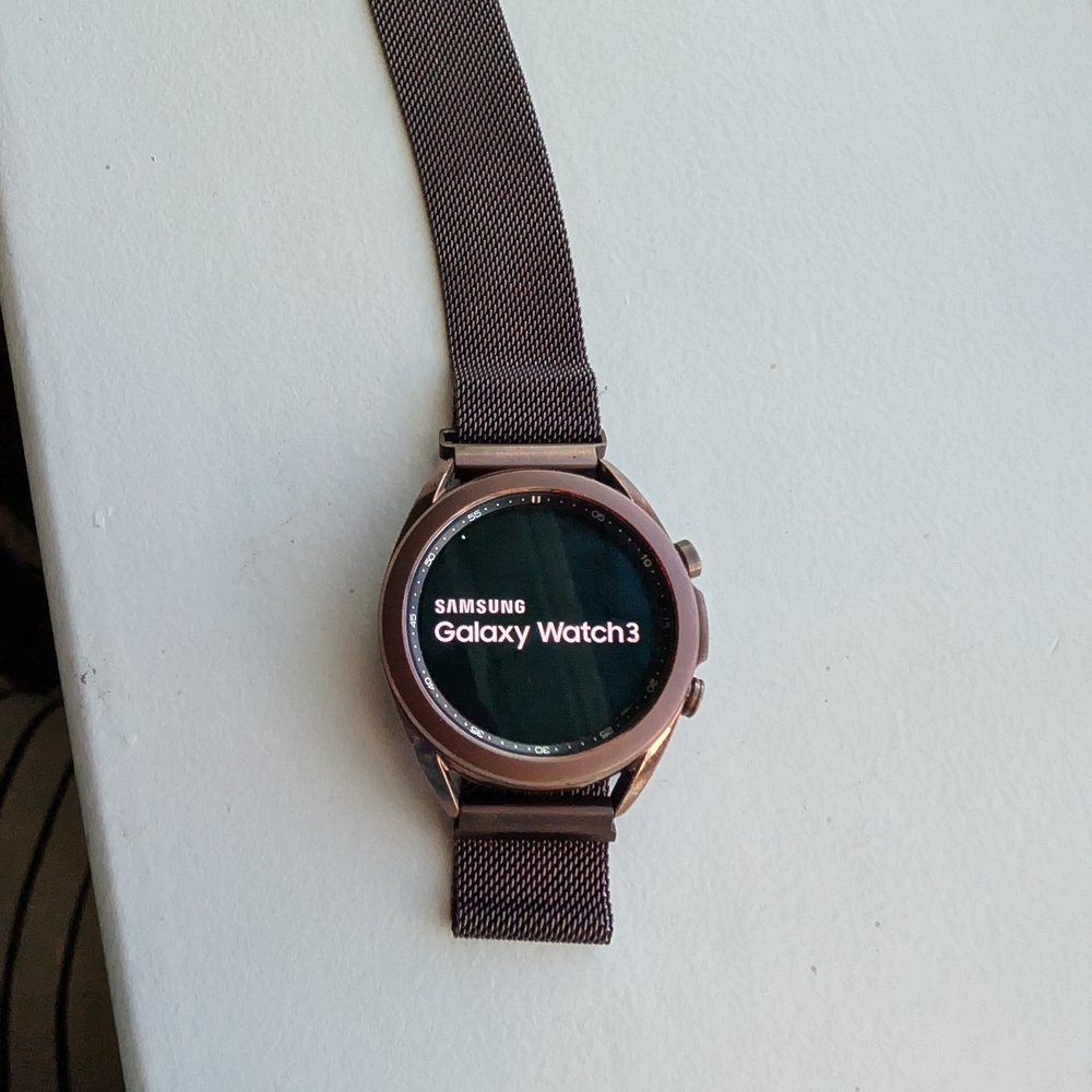 SAMSUNG Galaxy Watch 3 41mm Mystic Bronze BT Plus Accessories - Picture 3 of 7